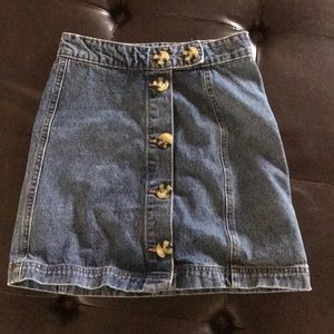 Jean miniskirt